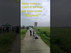 Capacidade de classificação de alvos Radar de baixa altitude de alta precisão com rastreamento de vários alvos