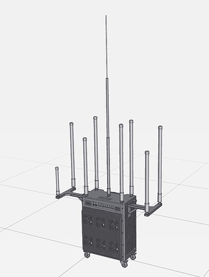 9 jammer das antenas direcionais RCIED de Omni com prova do IP 56